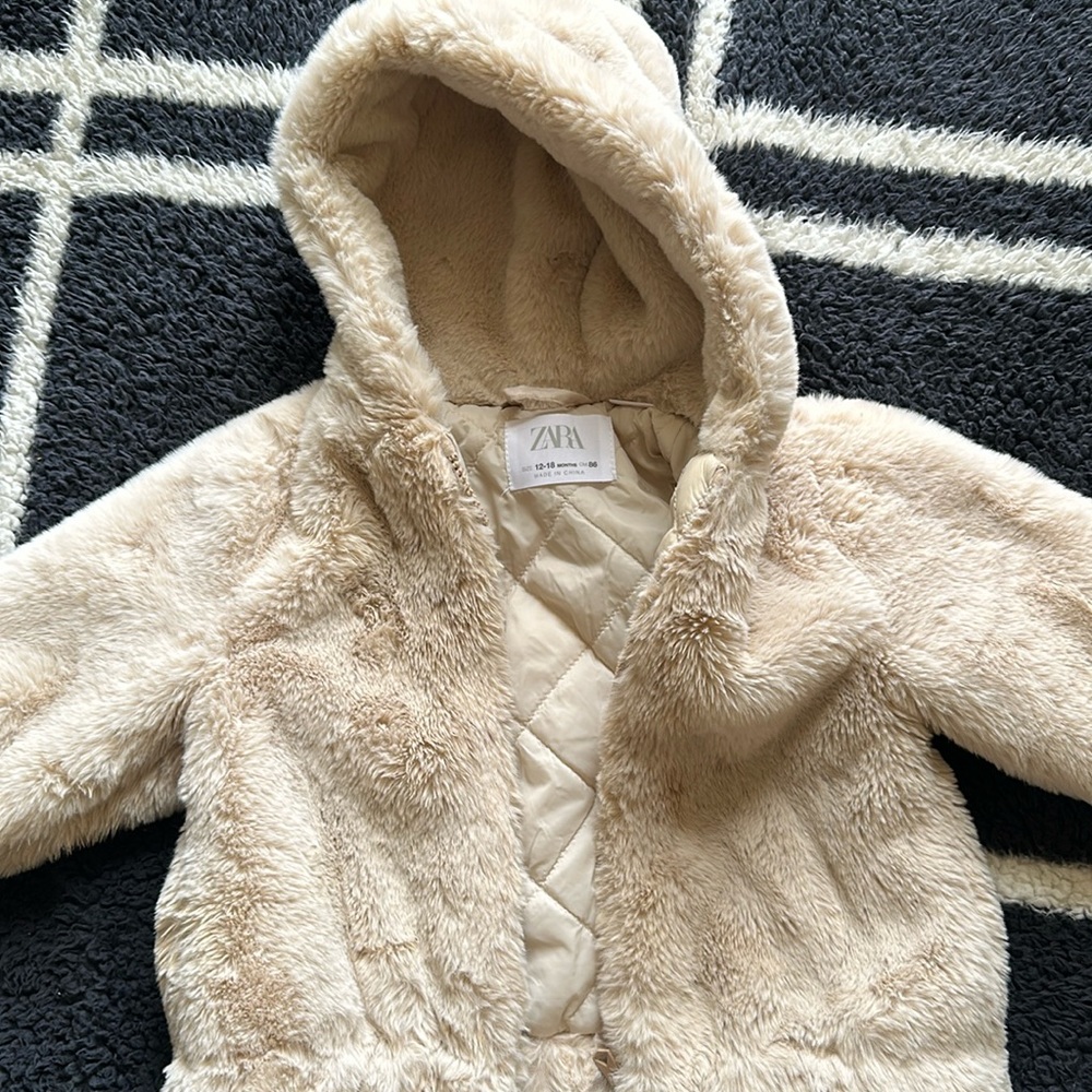 Zara baby girl coat 12-18 months